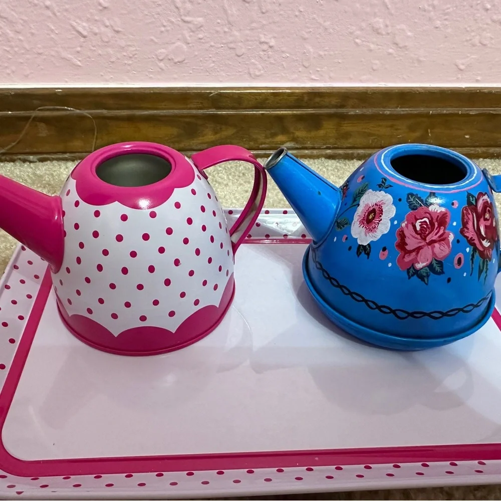 Metal and Plastic Tea Set Replacement Pieces Lot